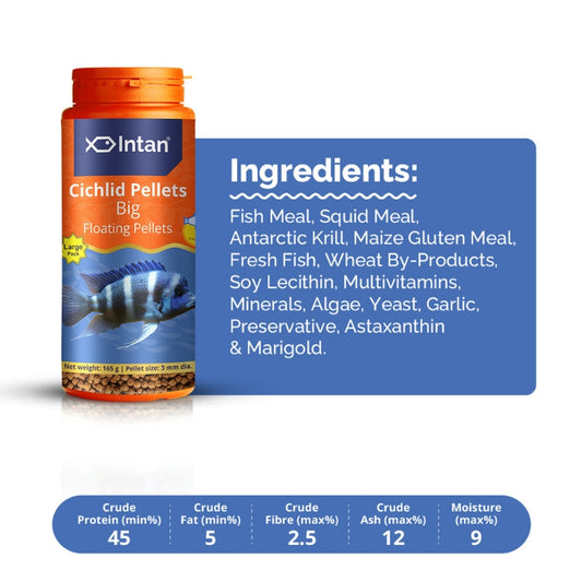 Intan Cichlid Pellets - Big | Floating Fish Food