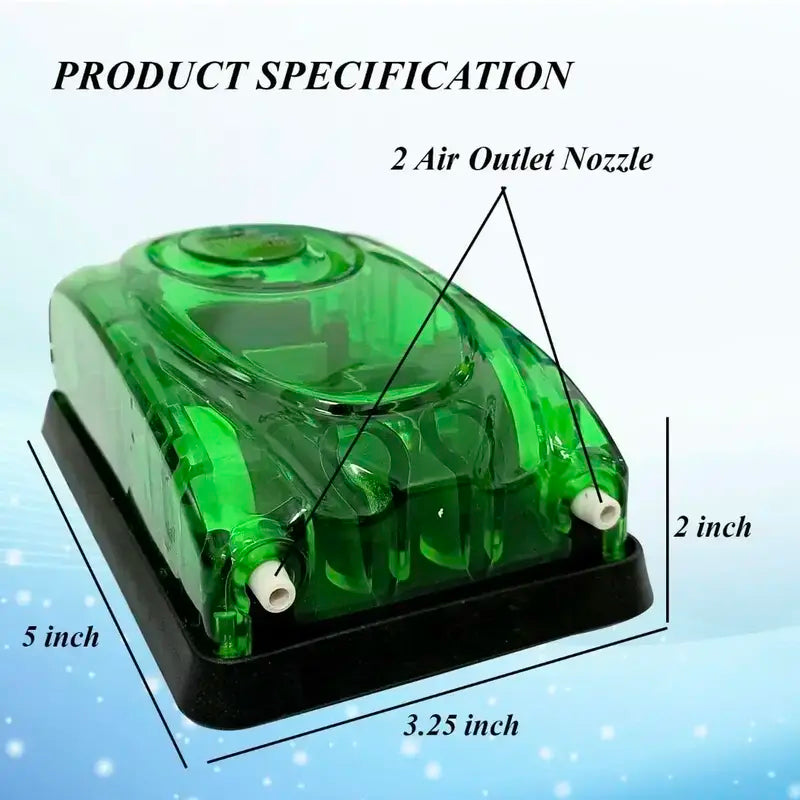 Blue Pet Aquarium Air Pump BL-610A with Pipe and Air Stone
