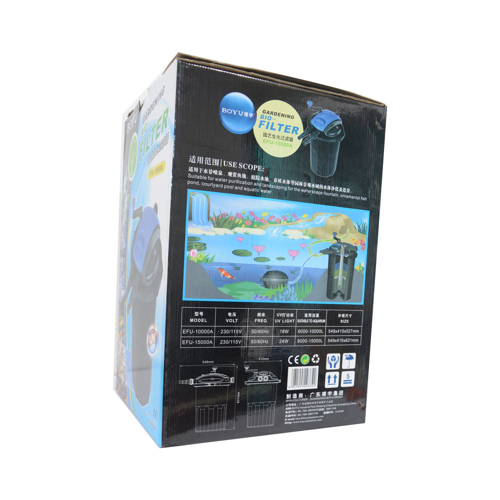 Boyu UV Bio Pond Filter Packaging