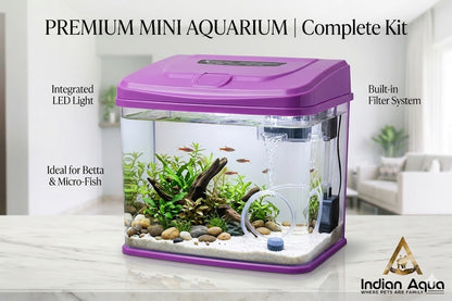 RS Electrical RS-300A Stylish Aquarium with LED Light & Filter  (30 x 20 x 37 Cm)