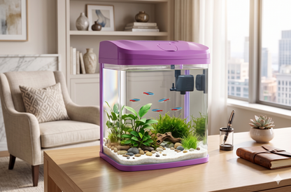 RS Electrical RS-300A Stylish Aquarium with LED Light & Filter  (30 x 20 x 37 Cm)