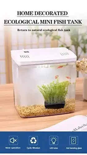 Bluepet BL-04 Back Filter Fish Tank with Built-in Filtration System