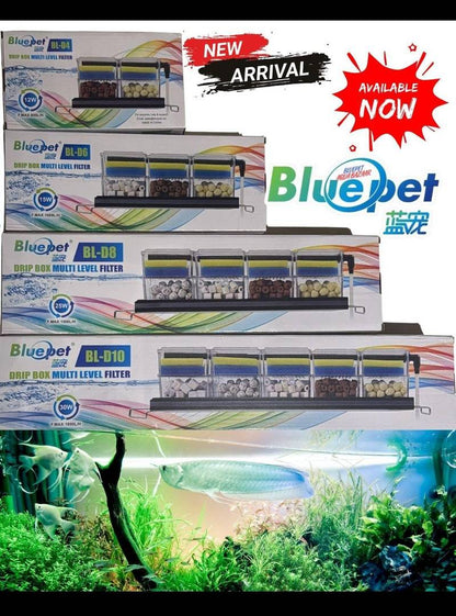 Bluepet Multi Level Drip Box Filter
Bl D10. BL D8  BL D6  BL D4