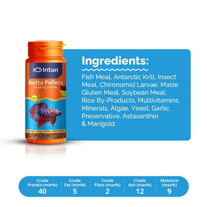 Intan Betta Pellets | Floating Fish Food 1 kg