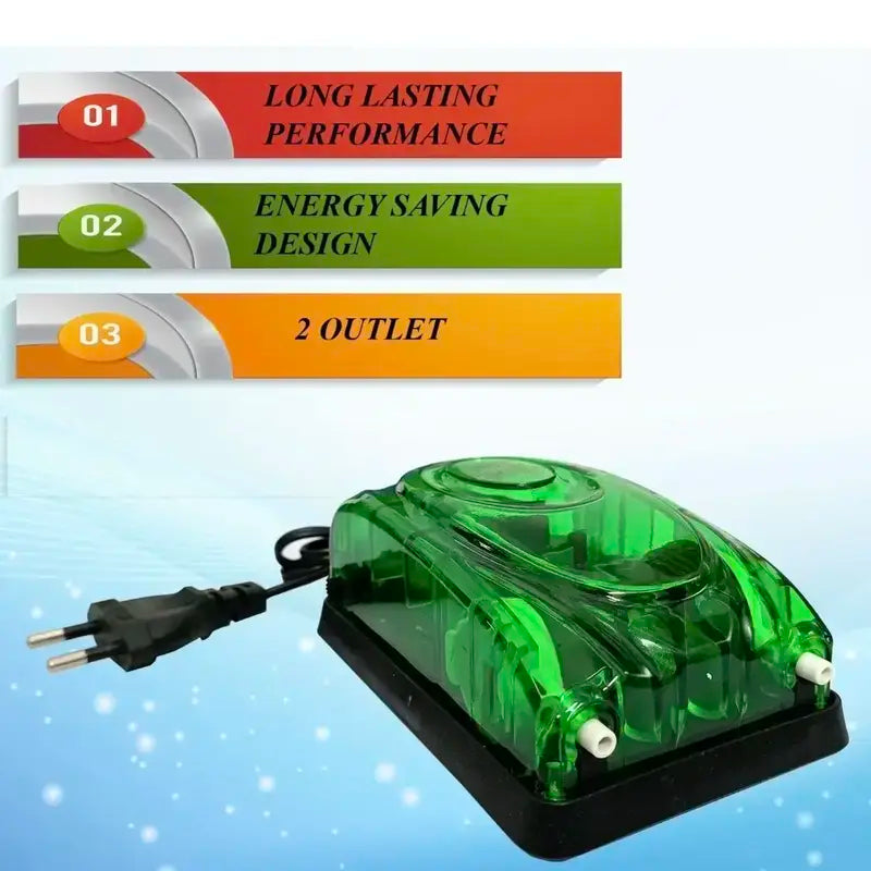 Blue Pet Aquarium Air Pump BL-610A with Pipe and Air Stone