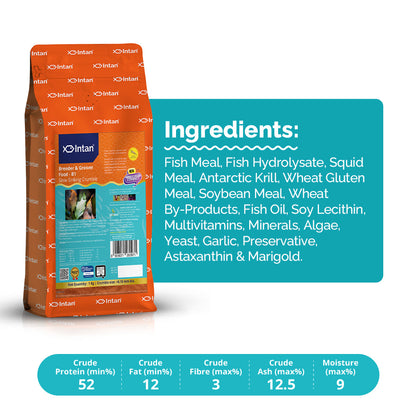 Intan Breeder & Grower Food - B1 | Slow Sinking Fish Food