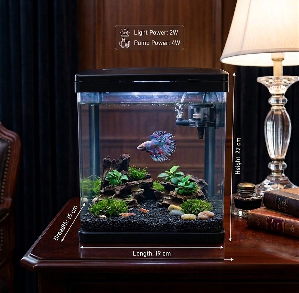 Bluepet BY 200 mini aquarium with filter & light