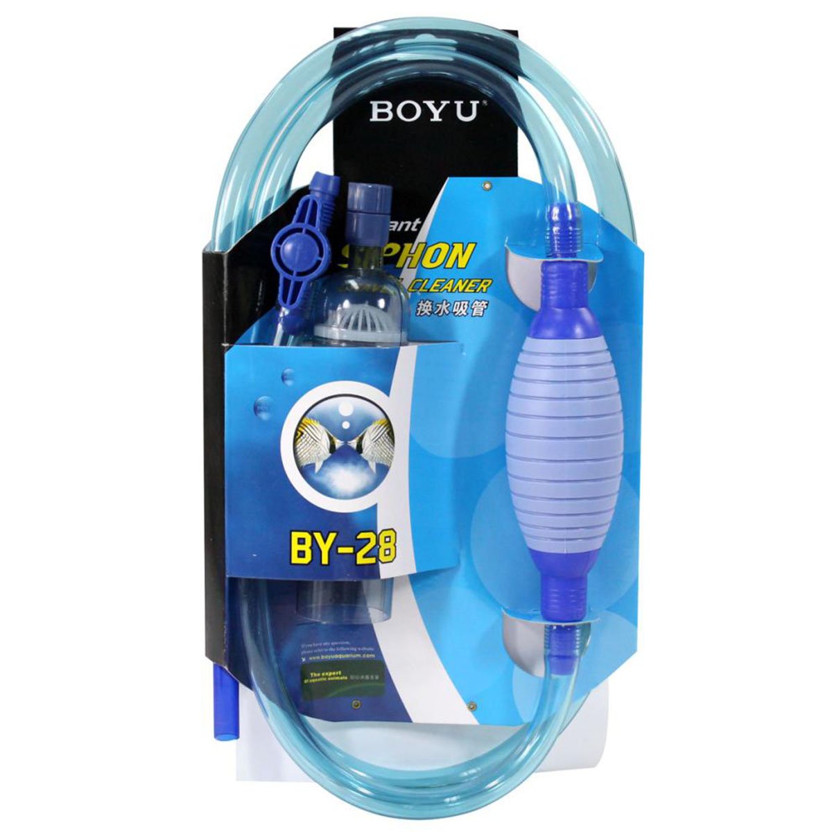Aquarium cleaning tool set with Boyu branding on a white background