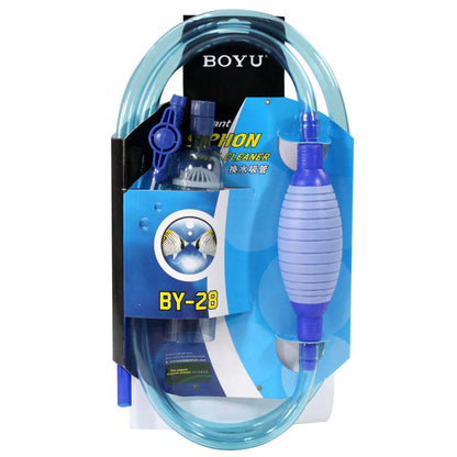 Aquarium cleaning tool set with Boyu branding on a white background