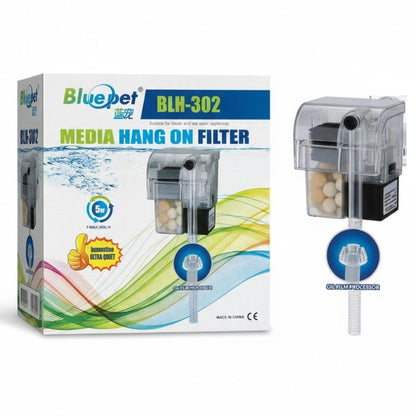 Bluepet BLH-302 Media Hang On Fiter for Aquarium (5W)