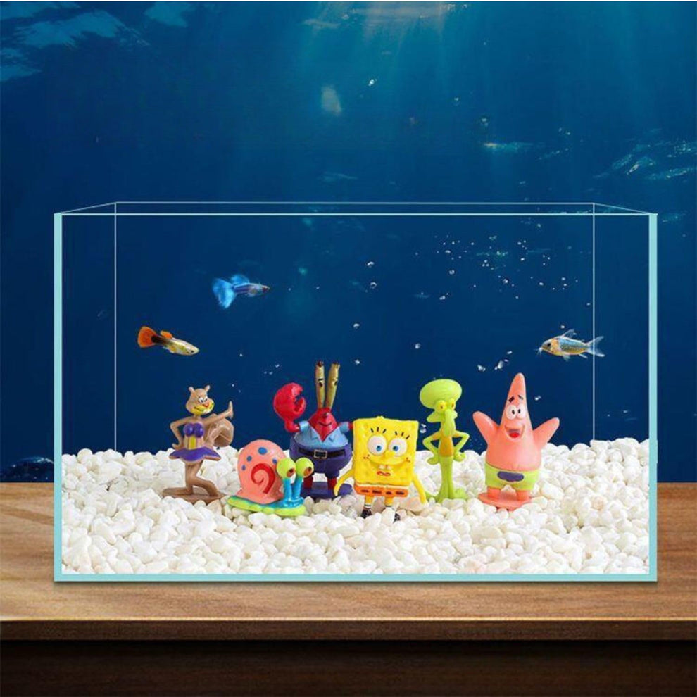 🧽 SpongeBob SquarePants Mini Figurines Set – Cartoon Character Toy Set (6 pcs)