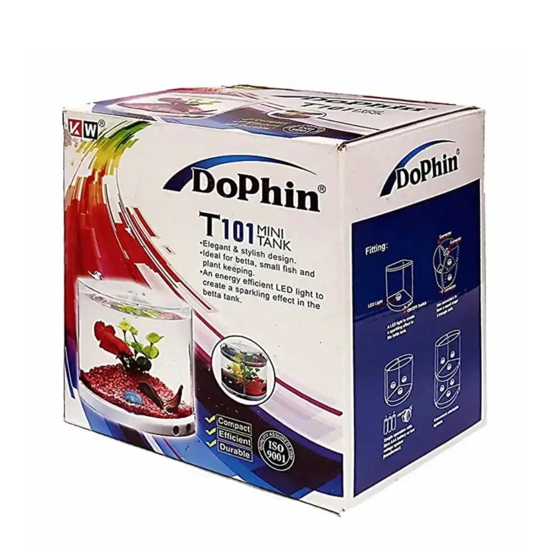 Dophin T 101 Mini Aquarium Betta Fish Tank